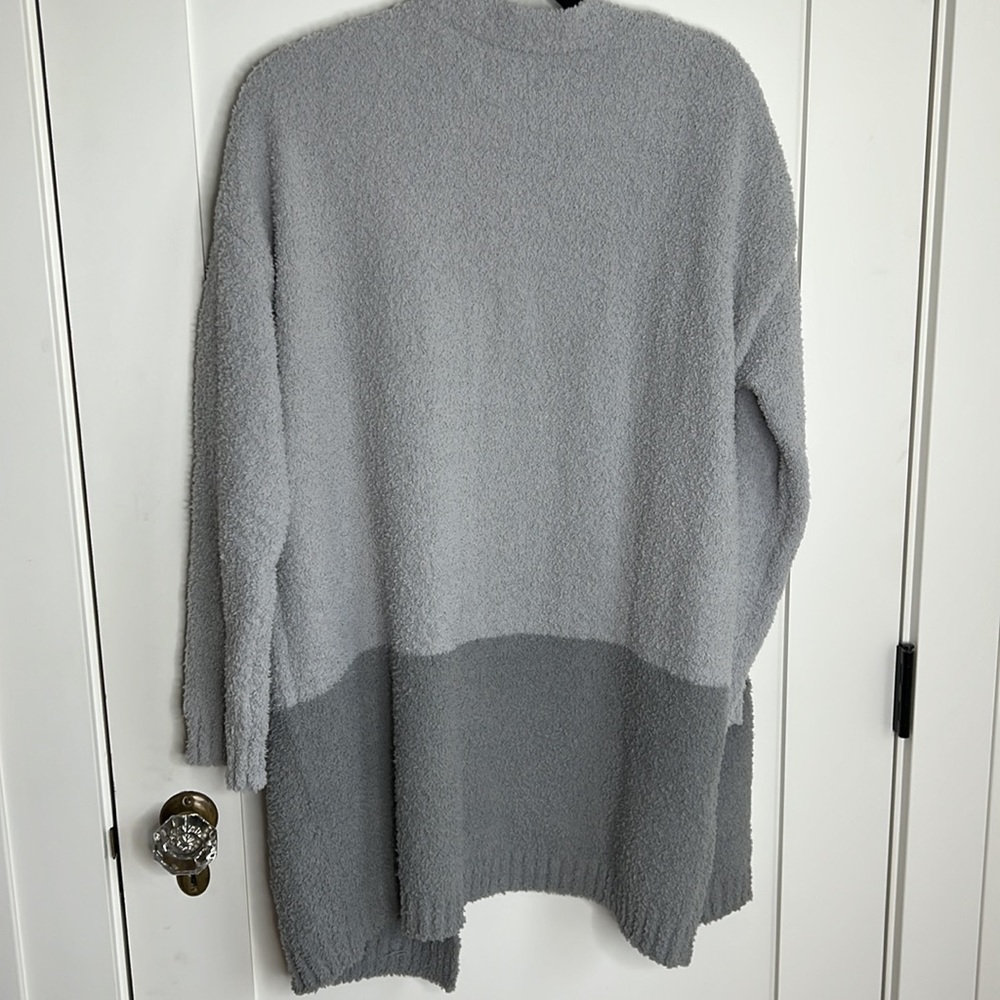 🕶️NWT⚡️Thread & Supply Grey Open Front Cozy Pocket Cardigan L/XL - Picture 9 of 9